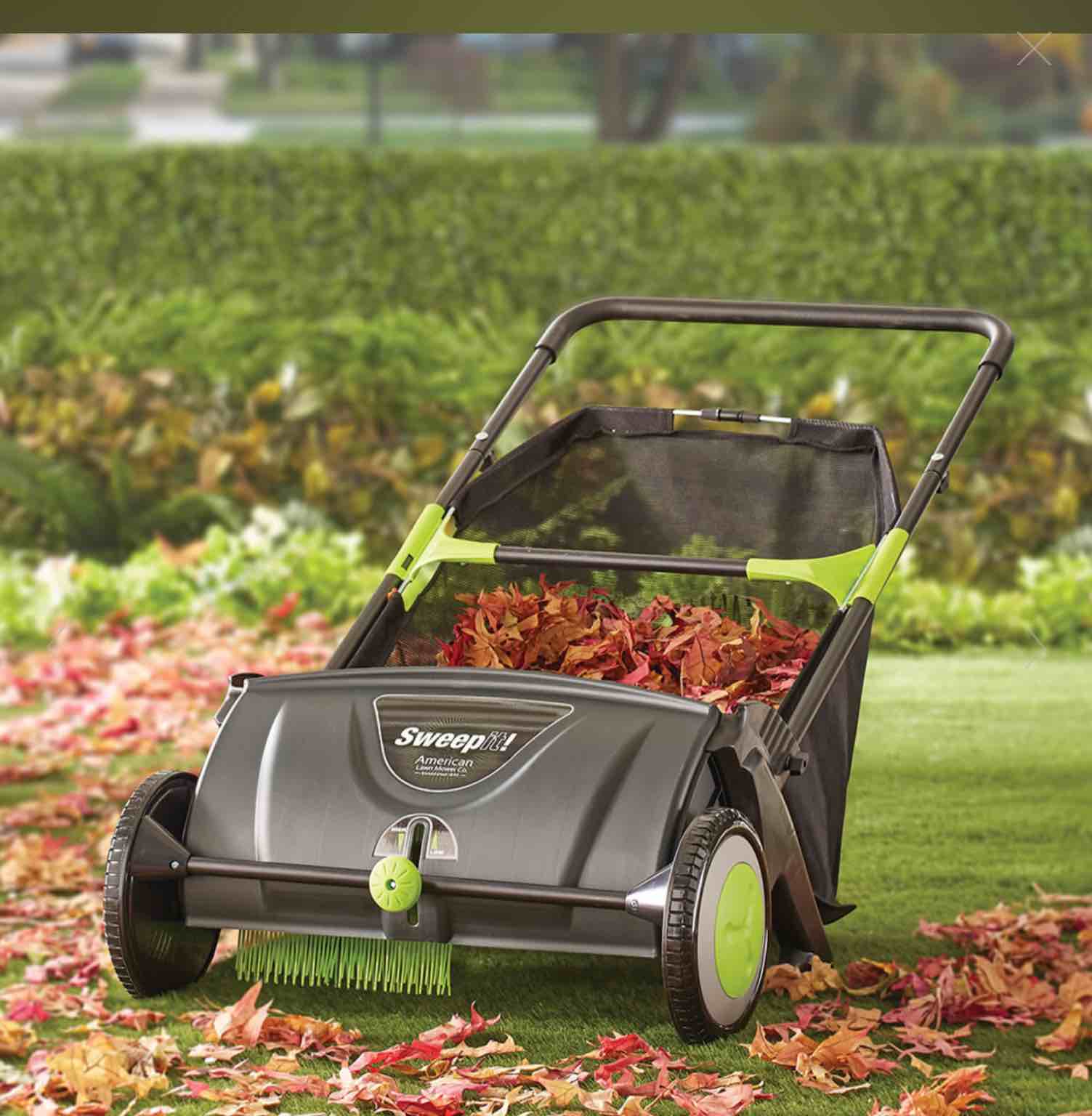 The Leaf Collecting Lawn Sweeper