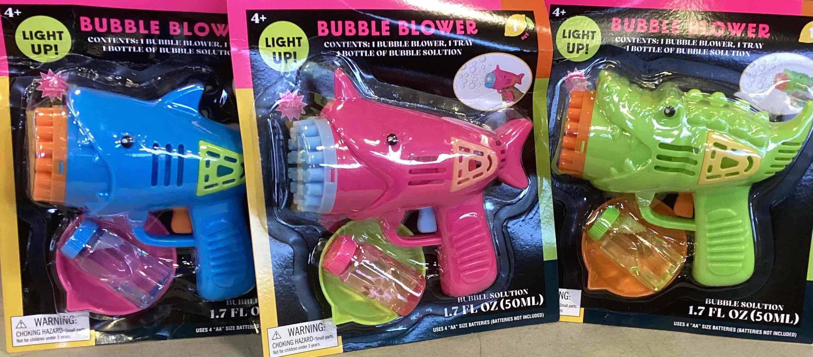 Assorted Bullseyes Playground Water Creatures Bubble Blowers 