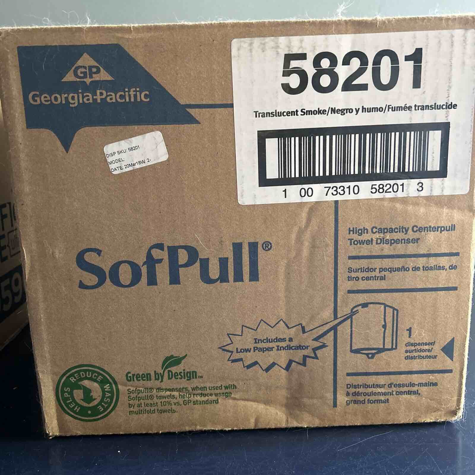 NOS SofPull Large High-Capacity Centerpull Paper Towel Dispenser Georgia-Pacific