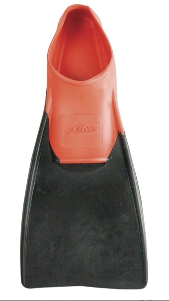 FINIS Long Floating Fins for Swimming and Snorkeling, Red/Black – Size US  3-5
