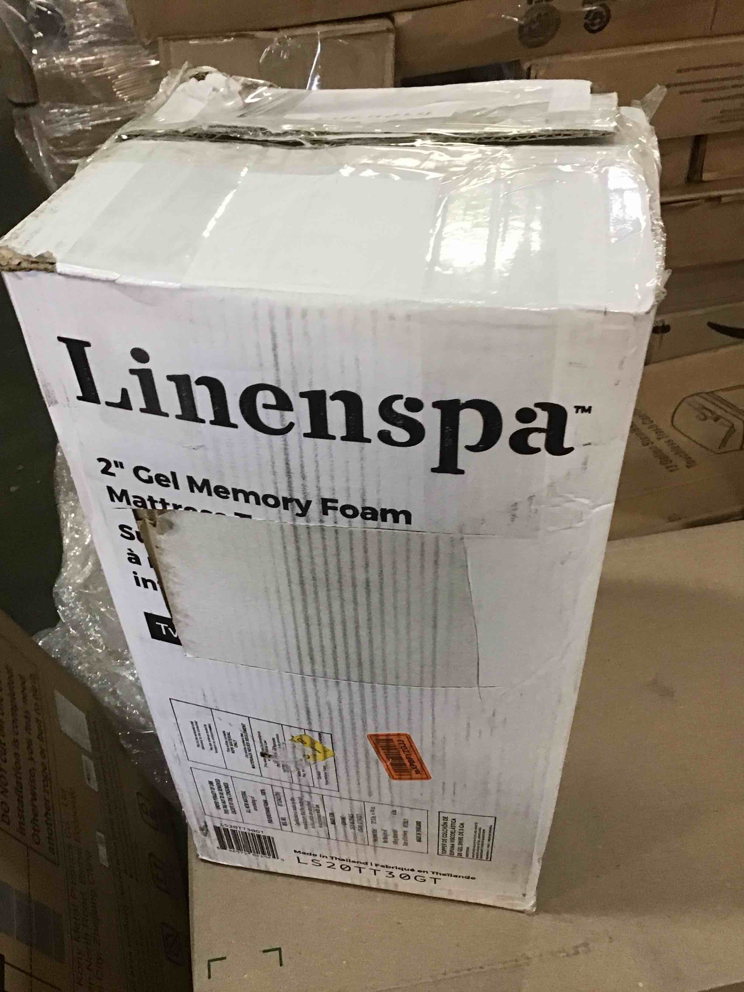Linenspa 2 Inch Memory Foam Mattress Topper, Gel Infused Twin Mattress