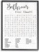 Stupell Industries Bathroom Search Fun Family Word, Design by Daphne Polselli Wall Art, 24 x 30, Black