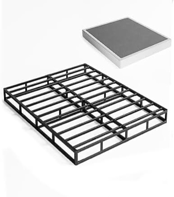 ZIYOO Box Spring Full, 7 Inch Metal Box Springs, Mattress Foundation, Easy Assembly, Heavy Duty Support for 3000lbs, No Noise