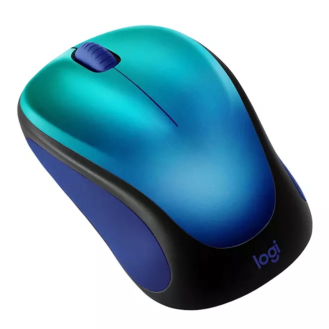Logitech M317 Wireless Mouse (Blue Aurora)