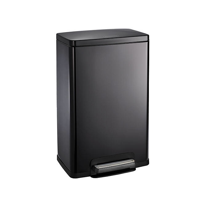 Tramontina 13-Gallon Step Trash Can, Charcoal
