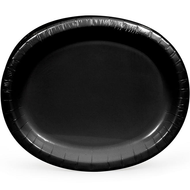 Artstyle Black Oval Paper Plates (55 ct.)