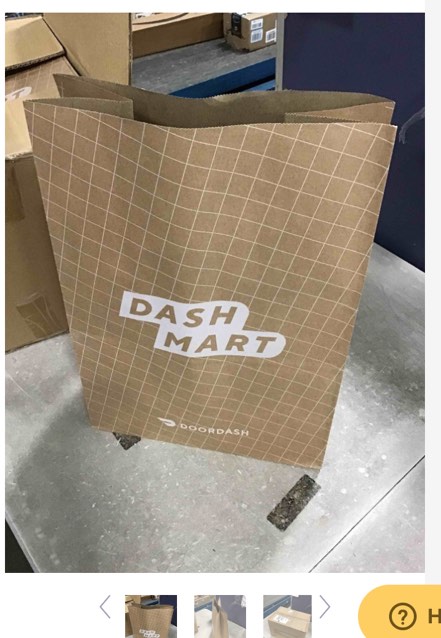 bag Shopping staples CAN/Doordash SOS Bag 12x7x17” (Case 250 )