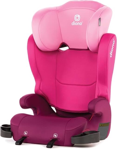 pink car seat