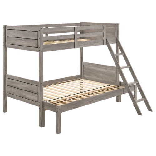 (INCOMPLETE) Dorcas Twin Over Twin Bunk Bed Headboard & Footboard, Box 1 Of 2