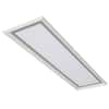 Commercial Electric FP1235WHW48LF4H Augusta Satin Nickel, CCT LED Ceiling Light