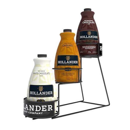 Hollander Chocolate 3-Tier Sauce Rack