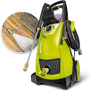 Sun Joe SPX3000 2030 Max PSI 1.76 GPM 14.5-Amp Electric High Pressure Washer, Cleans Cars/Fences/Patios