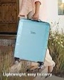 LUGGEX Blue Carry On Luggage with Spinner Wheels, PP Lightweight Suitcase with 14 Inch Case, Expandable Luggage 2 Piece Pale Blue 2 Piece (14/20)