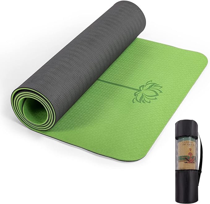 UMINEUX Yoga Mat Extra Thick 1/3'' Non Slip Yoga Mats for Women Eco Friendly TPE Fitness Exercise Mat with Carrying Sling & Storage Bag