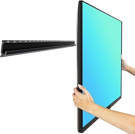 TV Mount Drywall Bracket, EZISE Studless TV Wall Mount for 32-75 Inch Flat Screen, Slim No Drill TV Hangers Holds up to 150 lbs, No Stud, Easy Install with Nails, Low Profile, Max VESA 600x400mm