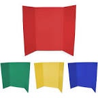 Flipside Products 36” x 48” Project Boards for Presentations, Science Fair, School Projects, Event Displays and Trifold Picture Board, Proudly Made in USA - Assorted Colors - 4 Pack