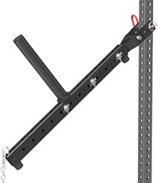 14’’ Long Post Length Belt Squat Attachment For Racks Fits 2" x 2", 3" x 2", 3" x 3" Different Racks And Rack Hole Diameters of 5/8" Or Larger And 2’’ Weight Plates Required Home Gym Equipment