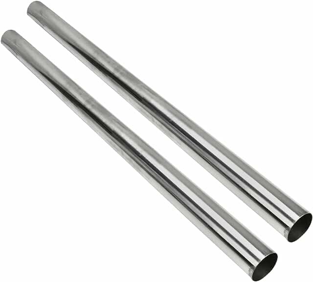 T304 Stainless Steel 3 Inch Straight Pipe, Tubing Steel Straight Tube Piping 16 Gauge 4FT Long 3 Inch OD Tailpipe DIY Pipe, Pack of 2