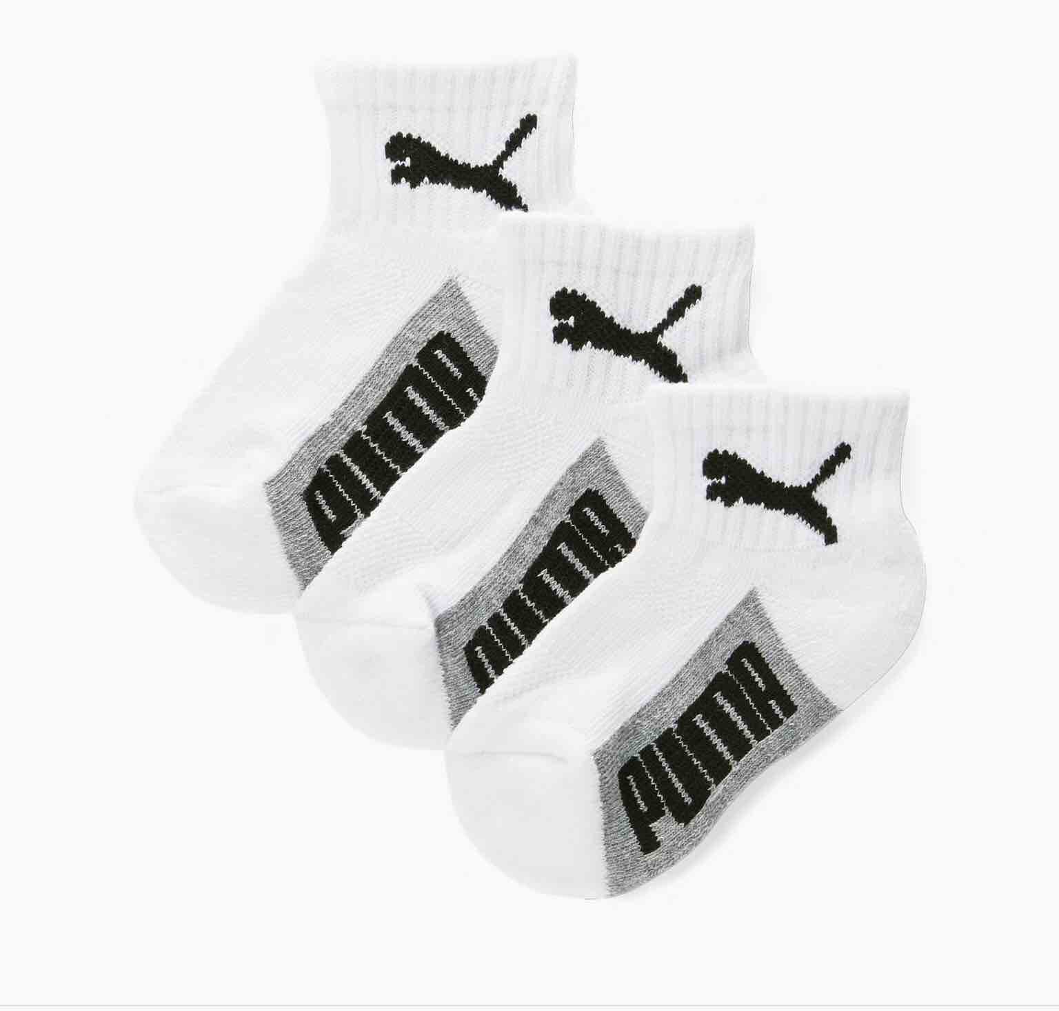 6 pairs crew puma socks dry cell Boys 5-6.5
