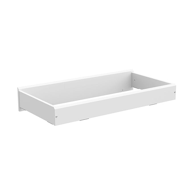 STORKCRAFT Nest Changing Topper (White) - Transforms Dresser into Baby Changing Station, Baby-Safe, Non-Toxic Finish, Soft Felt Bottom to Protect Dresser