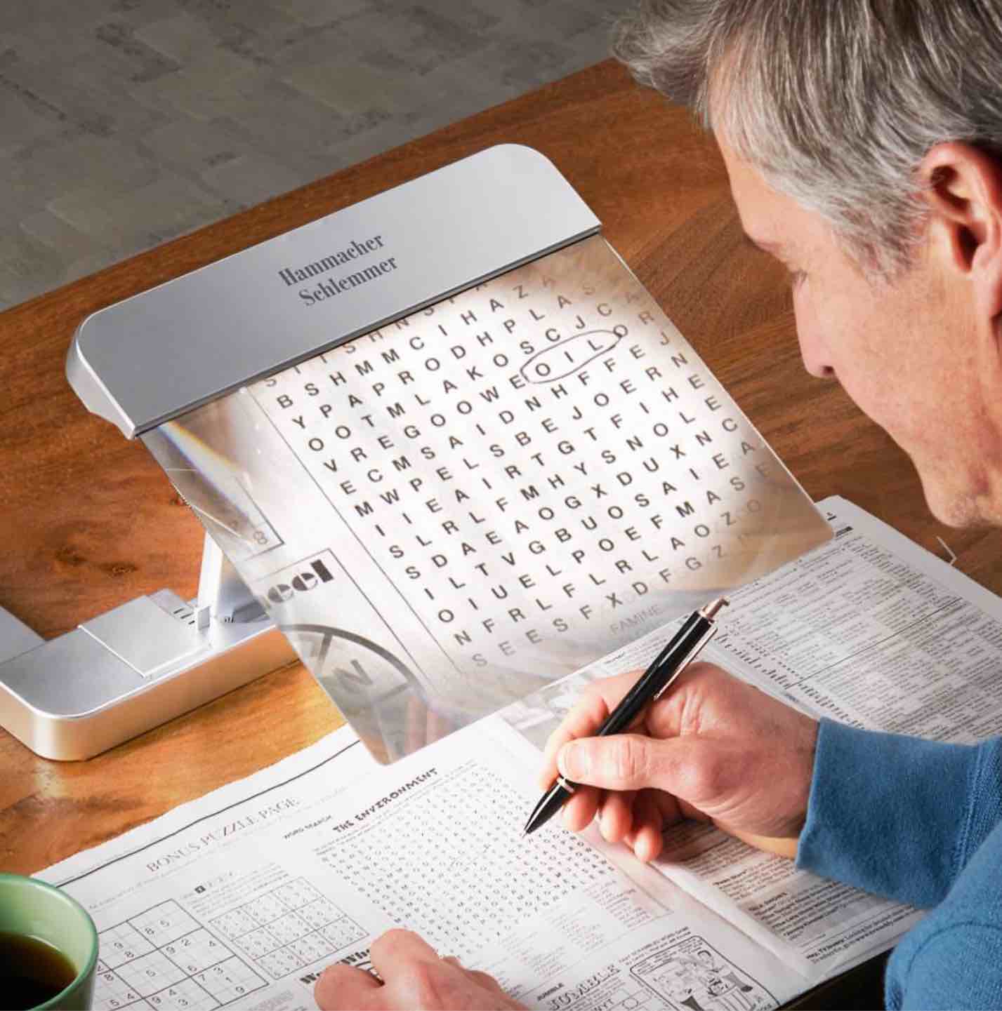 The Full Page Illuminated Desktop Magnifier