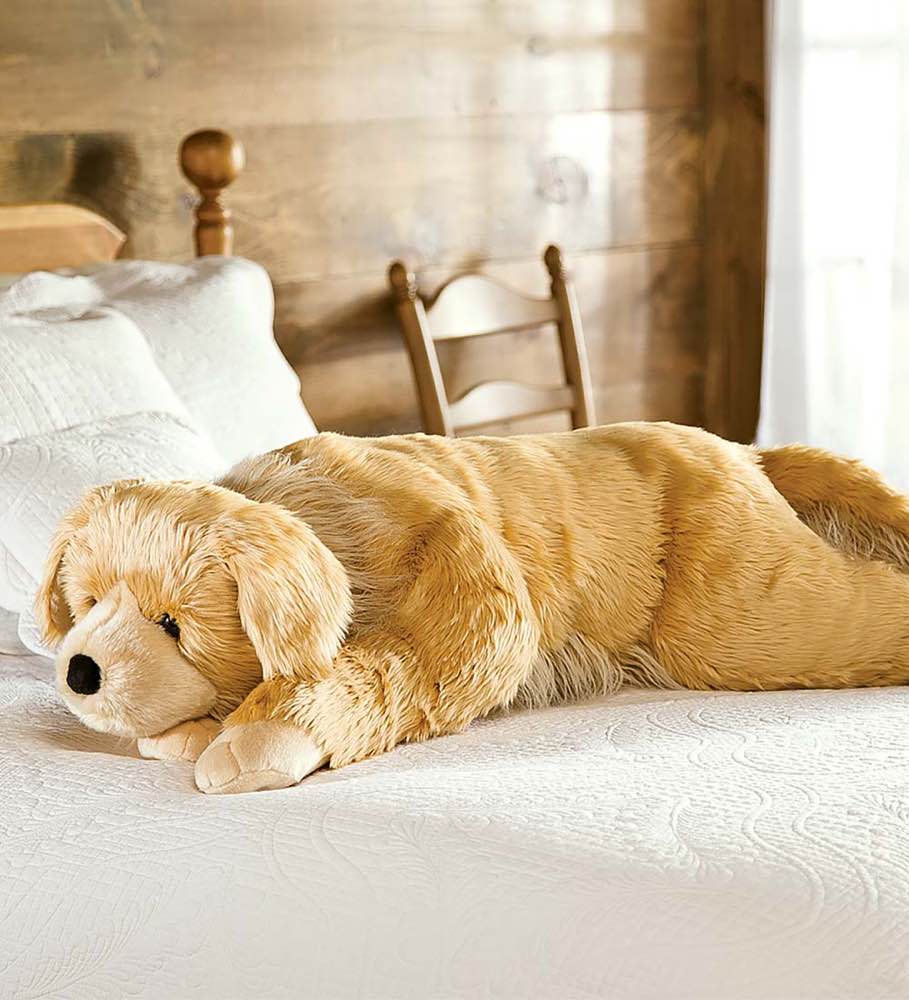 Golden Retriever Soft Body Pillow With Realistic Features - Golden Retriever