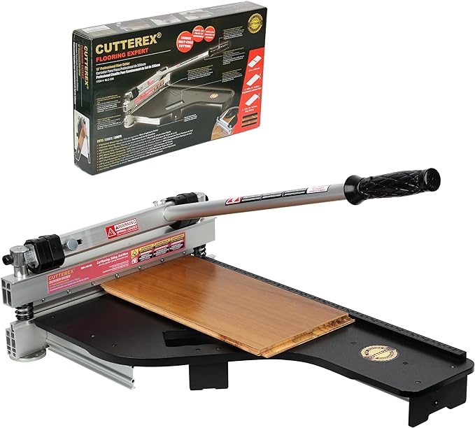 13" Professional Laminate Floor Cutter, Vinyl Floor Cutter, Multi-layer Flooring, Parquet, Fiber Cement Wall Panels, Rubber Concave Base, LVT, VCT, SPC, PVC, LVP, WPC, Rigid Core Vinyl Plank