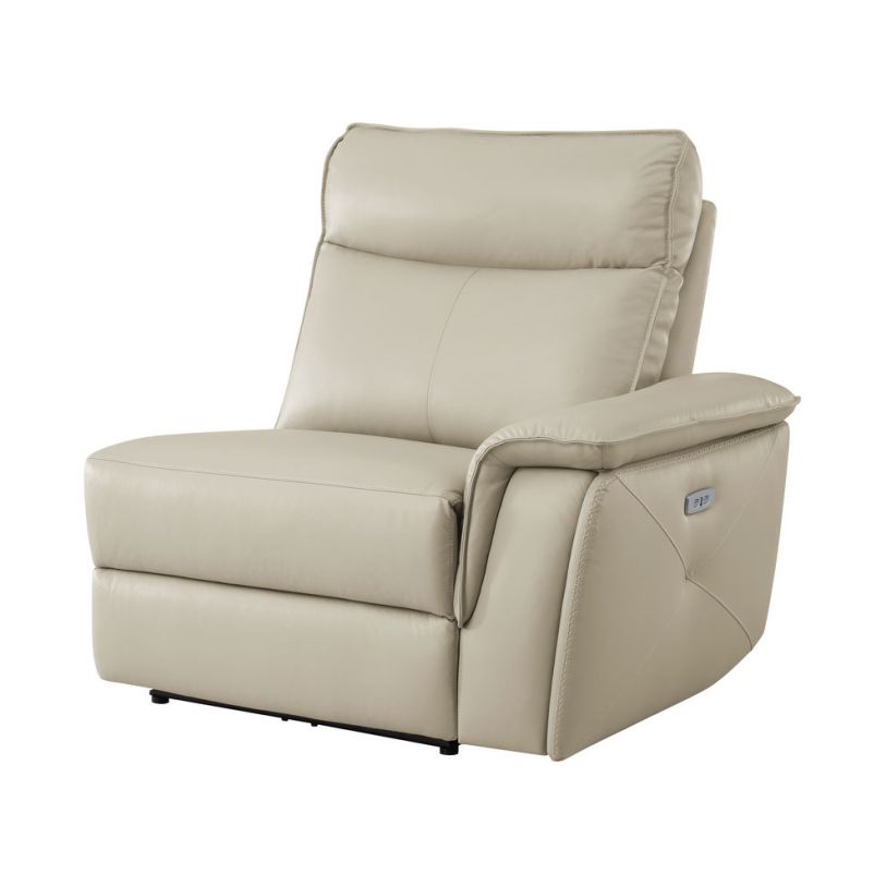 Homelegance Maroni Power Right Side Reclining Chair with Power Headrest in Taupe 8259RFTP-RRPWH