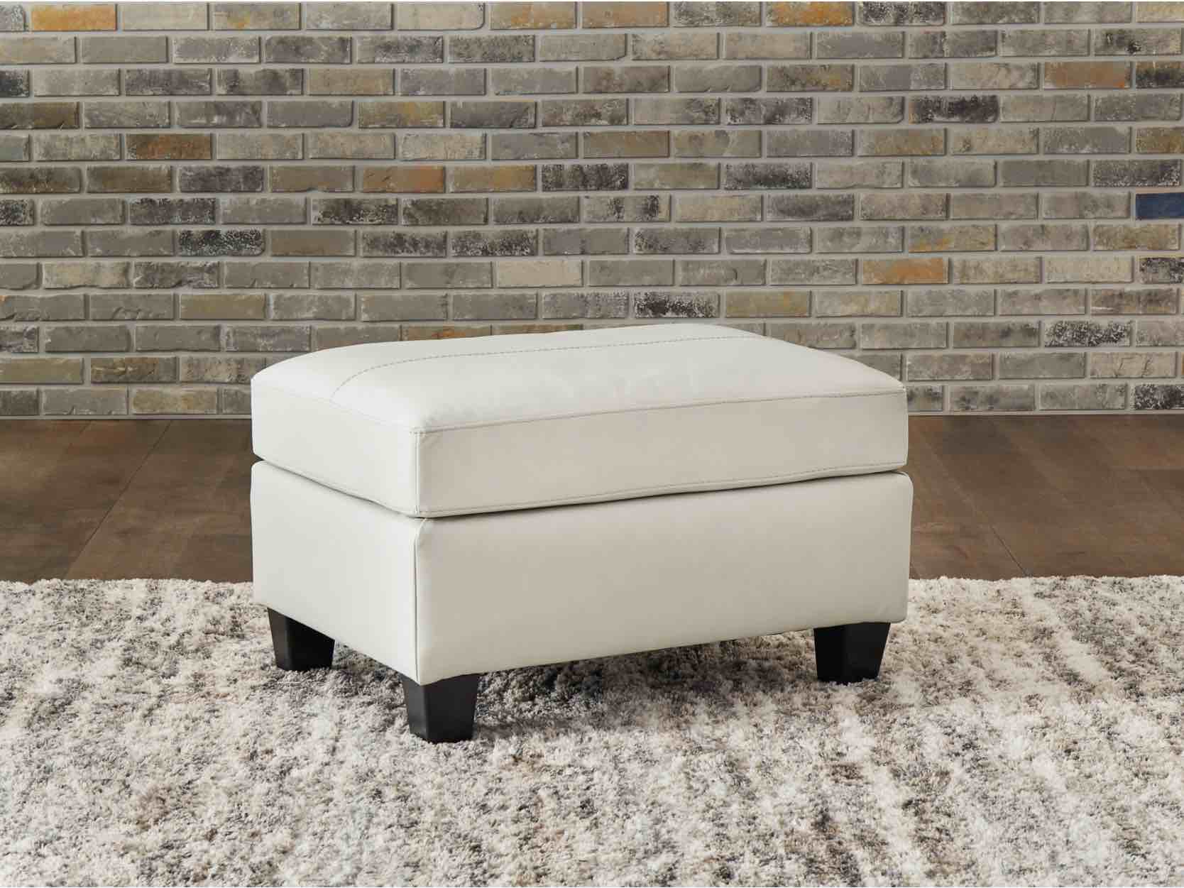 Genoa Leather Ottoman