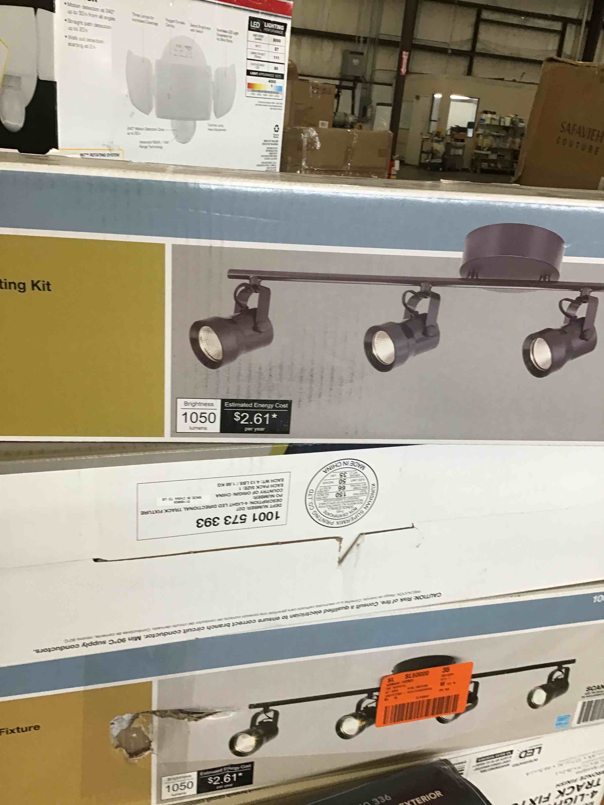 Hampton Bay Dimmable 4-light Led Directional Track Lighting Kit with Metal Shade  Bronze (New Open Box)