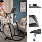 Rad Sportz Adjustable Portable Bike Desk- Rolling Laptop Cart for Stationary Bike or Trainer