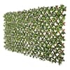 Expandable Pvc Trellis Hedges 36 in. X 72 in. Gardenia Artificial Leaf