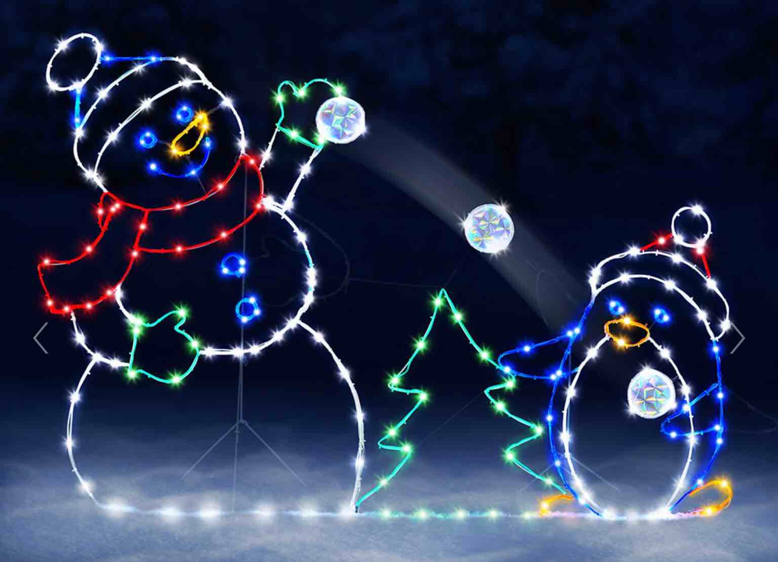 The Playful Animated Snowball Fight