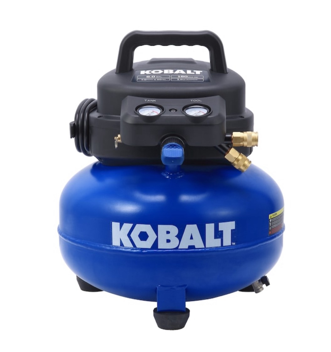 KOBALT 6-Gallons Portable 150 PSI Pancake Air Compressor