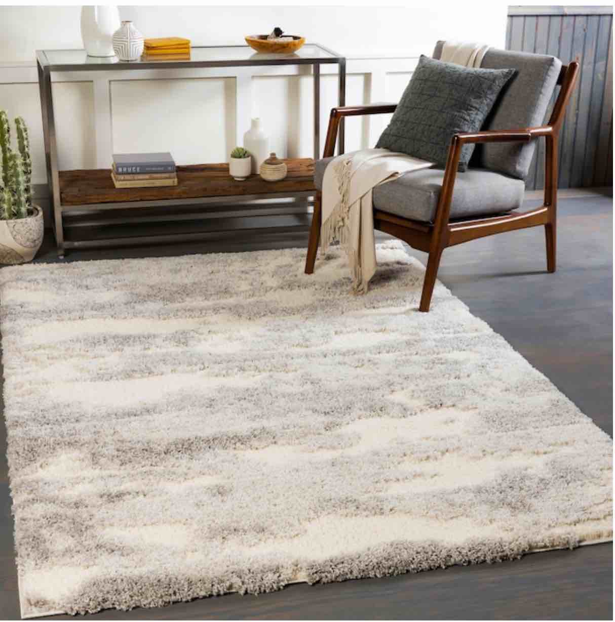 ORIGIN 21 Nebula 5 X 8 (ft) Ivory Indoor Abstract Area Rug