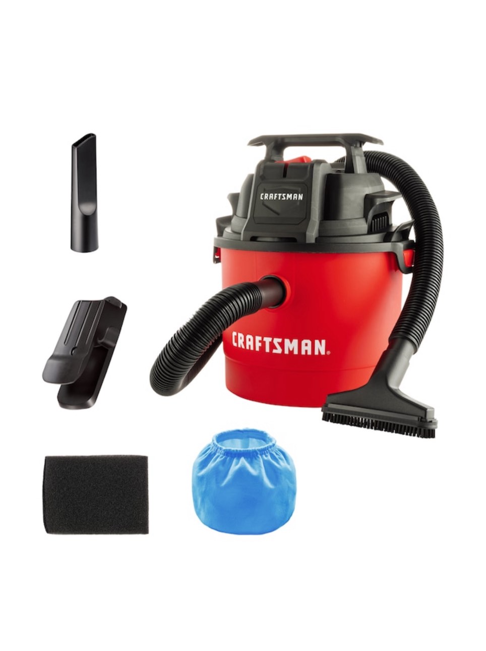 CRAFTSMAN 2.5-Gallons 2-HP Corded Wet/Dry Shop Vacuum with Accessories Included