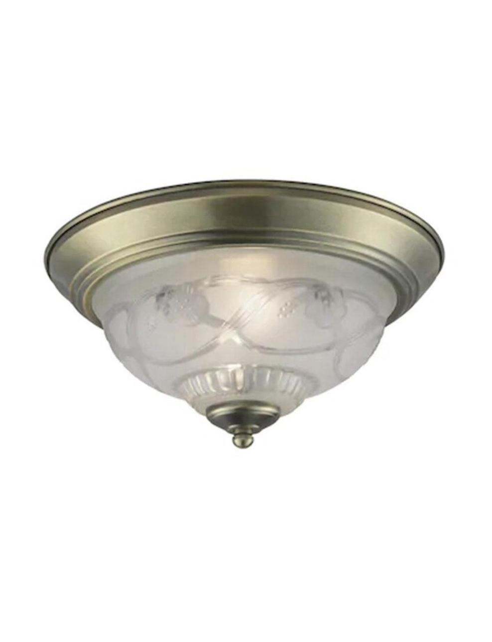 PROJECT SOURCE 11-in Antique Brass Metal Ceiling Light Mount