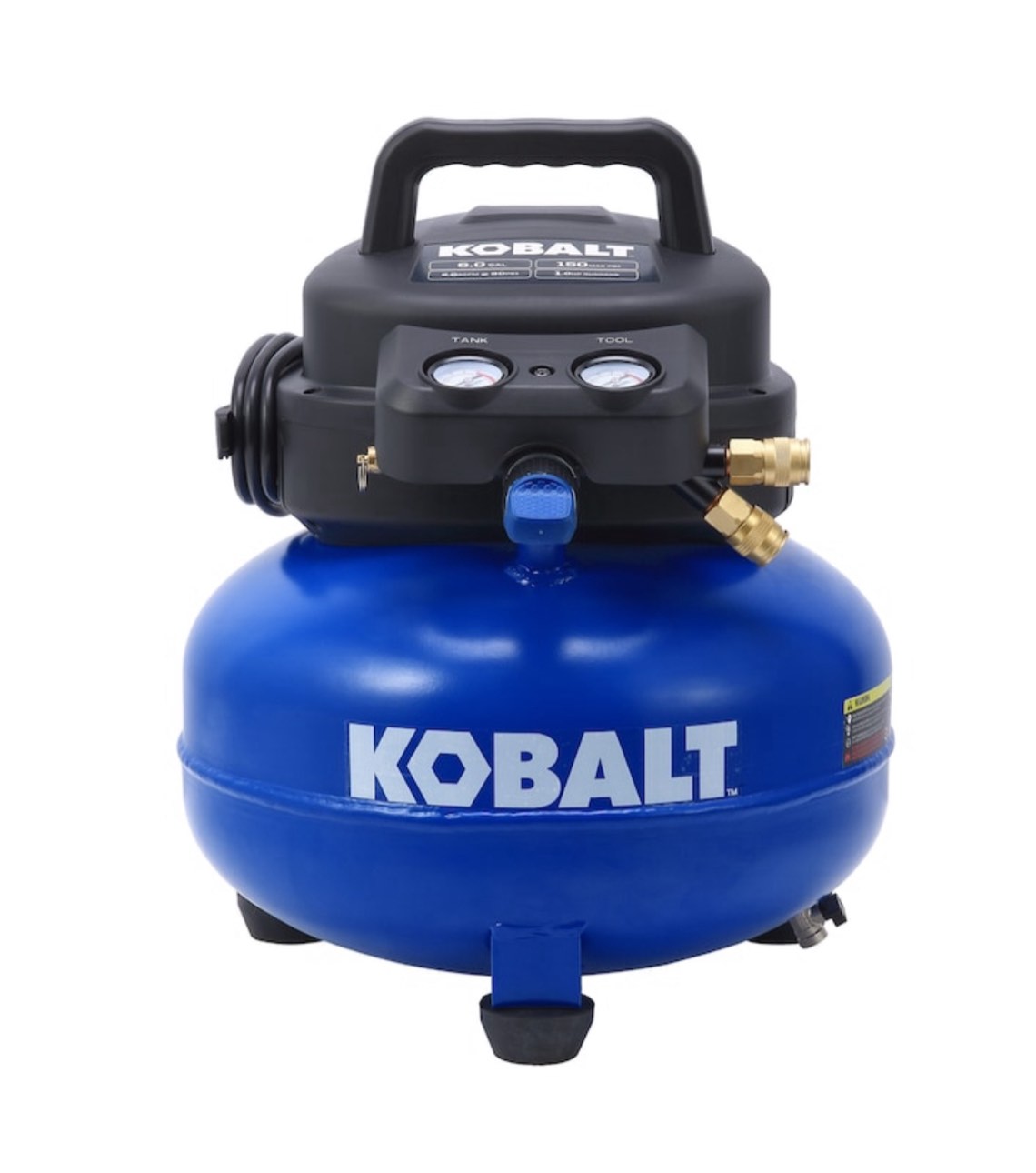 KOBALT 6-Gallons Portable 150 PSI Pancake Air Compressor