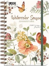 Watercolor Seasons 2024 Spiral Engagement Planner