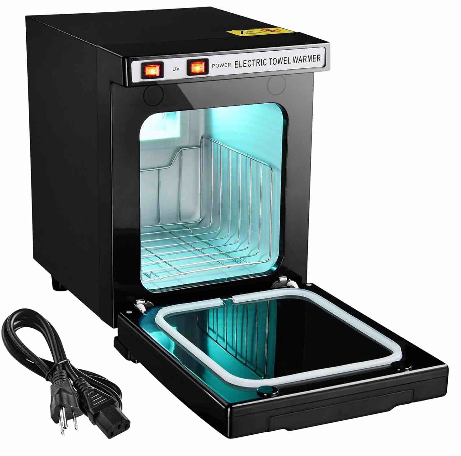 StateRiver Towel Warmer Cabinet, 5L Hot Bath Towel Warmer Heating Use for Facial Spa, Hair Beauty, Salon Equipment and Home -Black