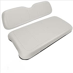 ILVGOLF Front Seat Replacement Cushions for EZGO TXT, Golf Cart Cushion Seat for EZGO TXT Front Bottom Seat Assembly, Dedicated for Front Row Seats, Black, 2 Piece Set