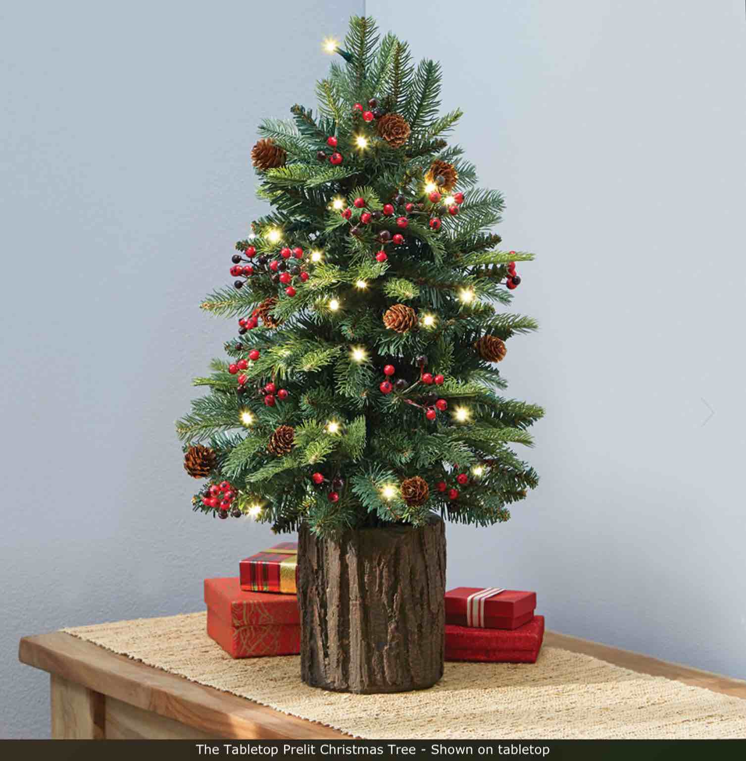 The Tabletop Prelit Christmas Tree