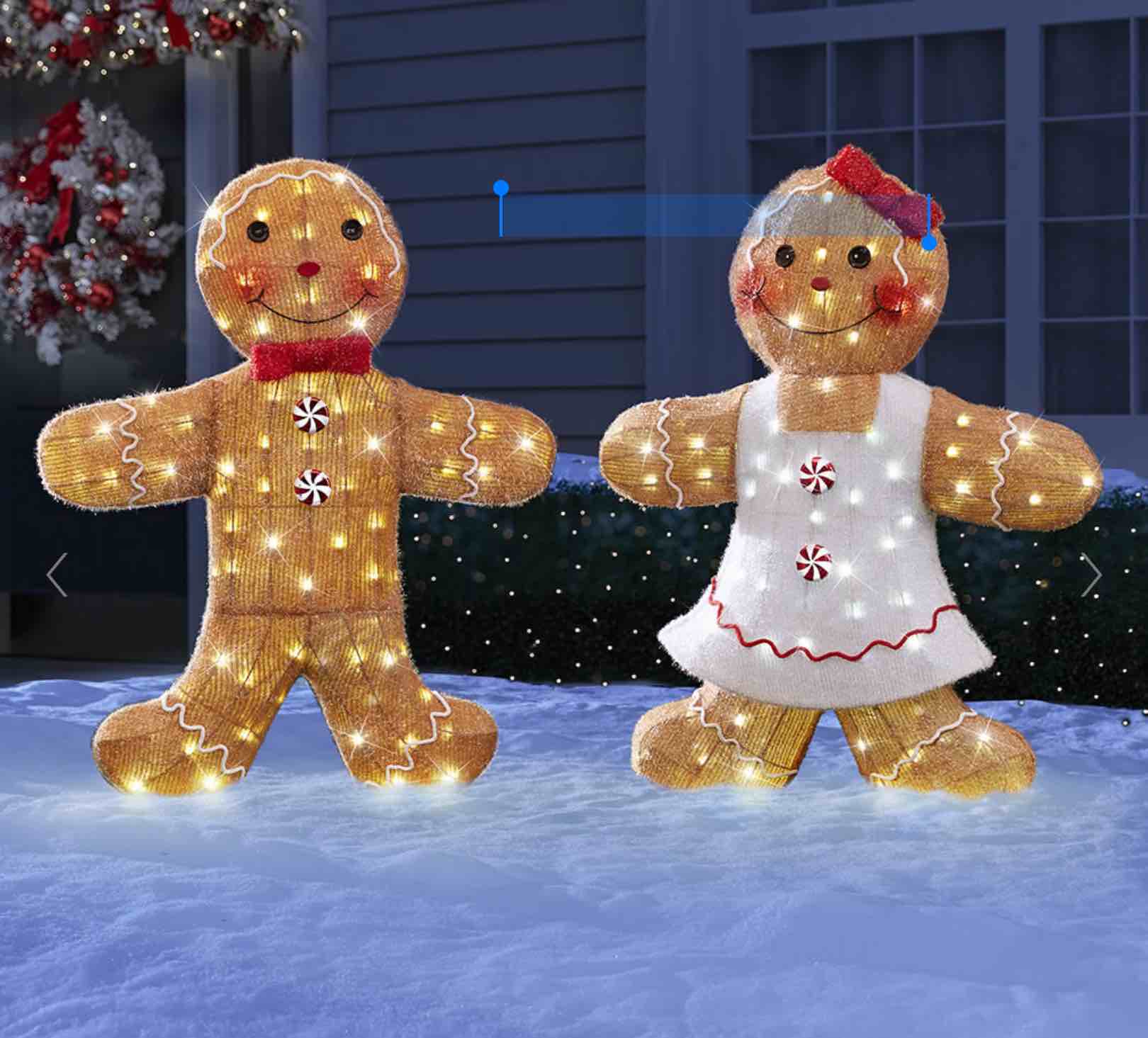The 47" Twinkling Gingerbreads