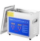 VEVOR Ultrasonic Cleaner with Digital Timer & Heater, Professional Ultra Sonic Jewelry Cleaner, Stainless Steel Heated Cleaning Machine for Glasses Watch Rings Small Parts Circuit Board (6L)