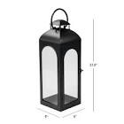 Better Homes & Gardens Metal Candle Holder Lantern, Black, Medium