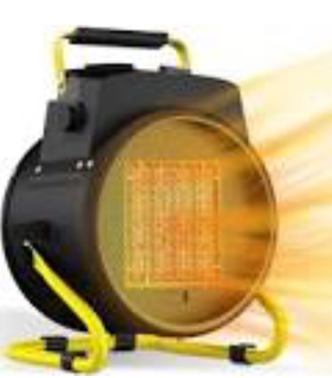 Comfort Zone Electric Fan-Forced Industrial Garage, Workshop Utility Space Heater, Thermostat Control, Heavy Gauge Steel, Carry Handle, Rubber Feet, NEMA 6-30P, & Overheat Protection, 4,800W, CZ290