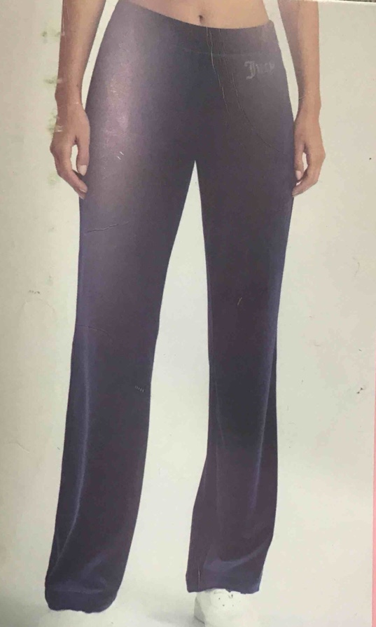 Size XLarge, Juicy Couture Women's Classic Velour Mid Rise Rhinestone Logo Comfort Fit Track Pant Regal Blue 