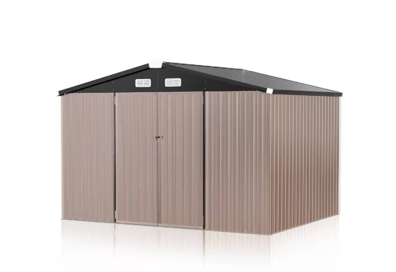 10 ft, W x 8 ft, D Outdoor Metal Storage Shed with Floor Frame for Garden and Backyard (73 sq, ft,) BOX 1 OF 3 ONLY / THIS IS NOT THE COMPLETE SHED )