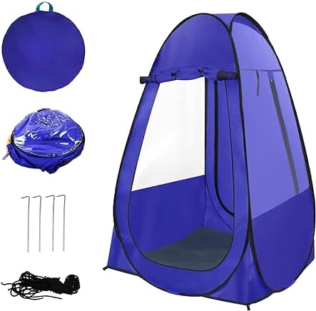 Single Pop Up Tent Pods, Weather Pod for Sports Fishing, Clear Rainproof Windproof Beach Tent for Wind and Rain in Chilly Weather?Lightweight and Sturdy, Easy Set Up, Foldable