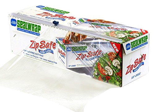 SealWrap-30510700 Zipsafe Plastic Wrap, 18" Wide by 3000' Length, PVC, Clear
